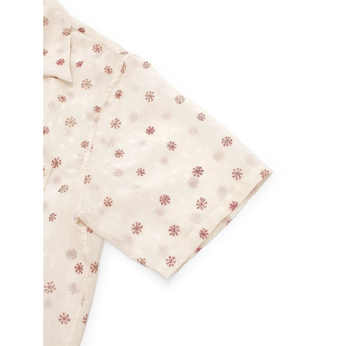 Kapital Sheer Chintz Patterned Short Sleeved Open Collared Shirt