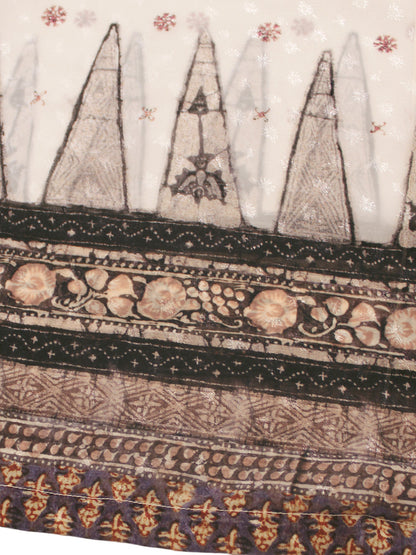 Kapital Sheer Chintz Patterned Short Sleeved Open Collared Shirt