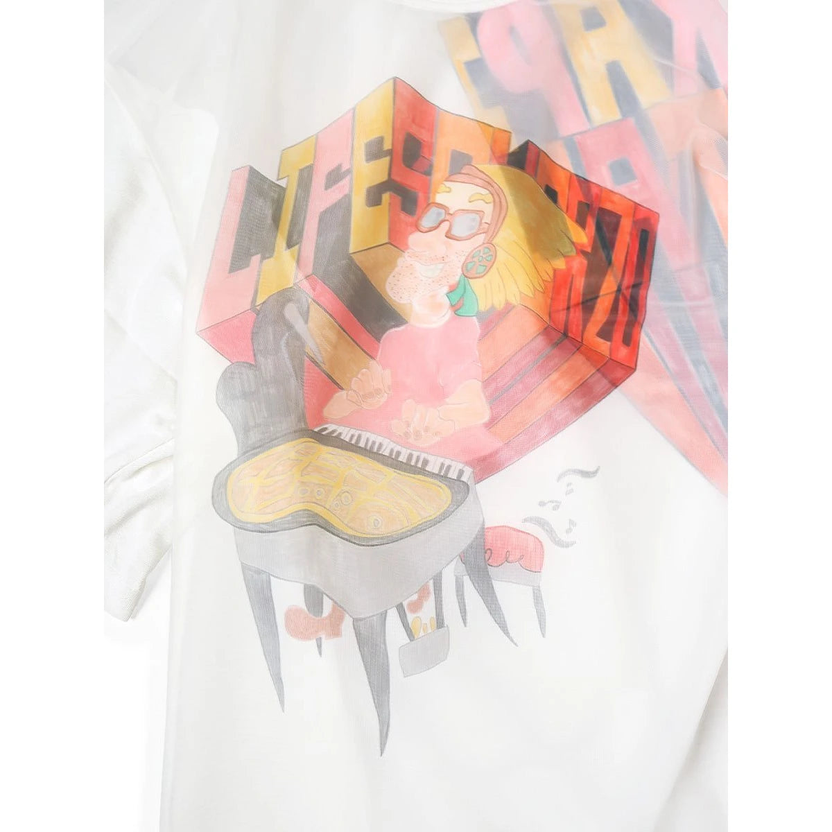 Kapital Sheer Jersey X 20/ Jersey Crew T (Analog Piano Man Pt)