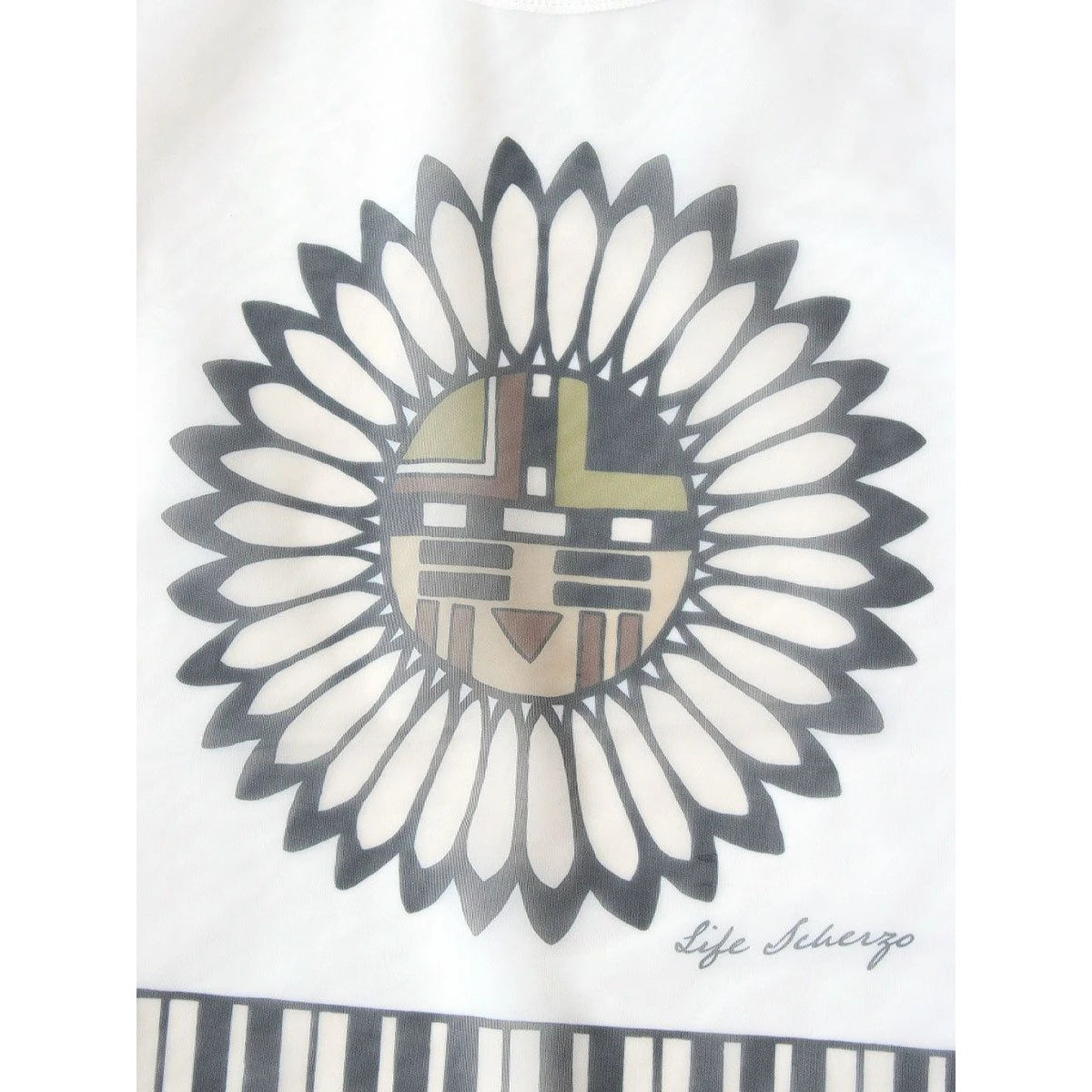 Kapital Sheer Jersey X 20/ Jersey Crew T (Piano Sunface Pt)