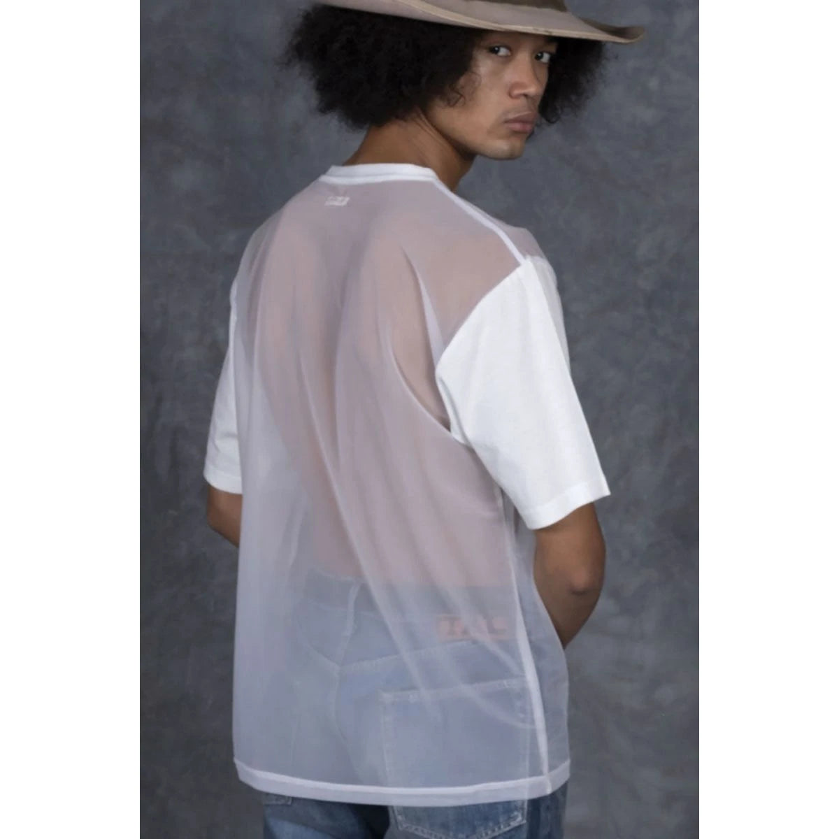 Kapital Sheer Jersey X 20/ Jersey Crew T (Piano Sunface Pt)