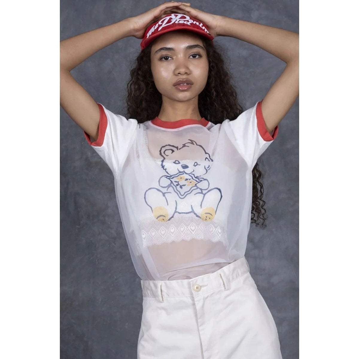 Kapital Sheer Jersey X 20/ Jersey Ringer T (Peckish Little Bear Pt)
