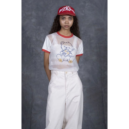 Kapital Sheer Jersey X 20/ Jersey Ringer T (Peckish Little Bear Pt)