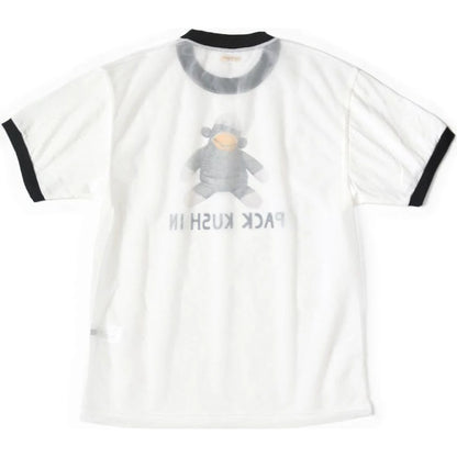 Kapital Sheer Jersey x Jersey Ringer Tee (Chiro Pack Kush In Print)