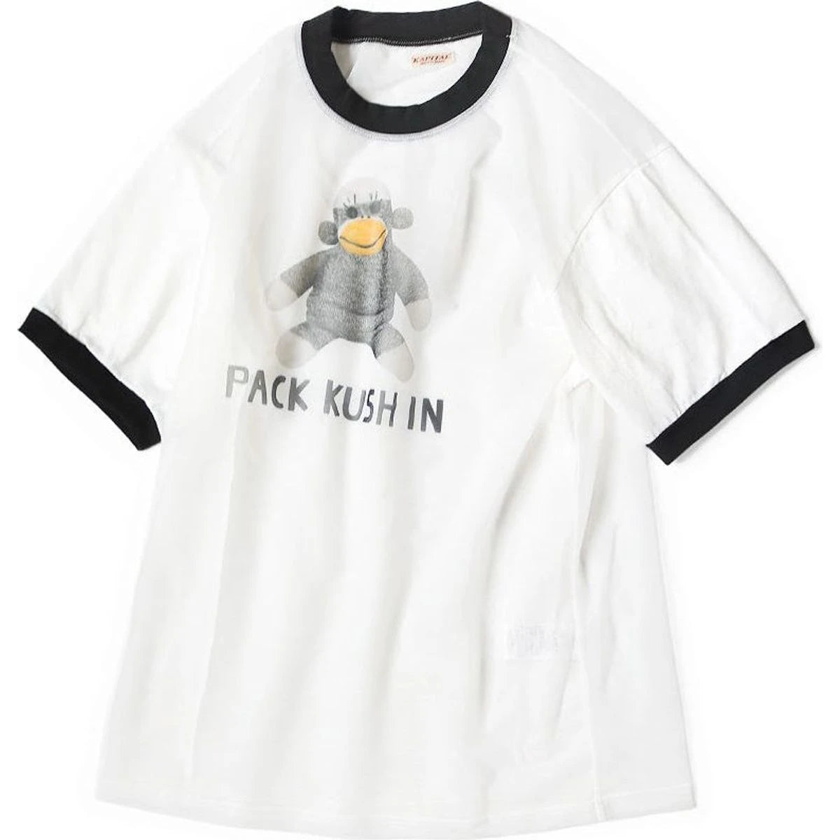 Kapital Sheer Jersey x Jersey Ringer Tee (Chiro Pack Kush In Print)