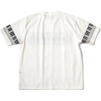 Kapital Sheer Opal Jersey Crew T-Shirt (Life Kapriccio Piano Print)