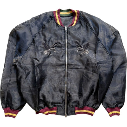 Kapital Sheer Pearl Mosquito Guard Souvenir Jacket (Crow and Skull)