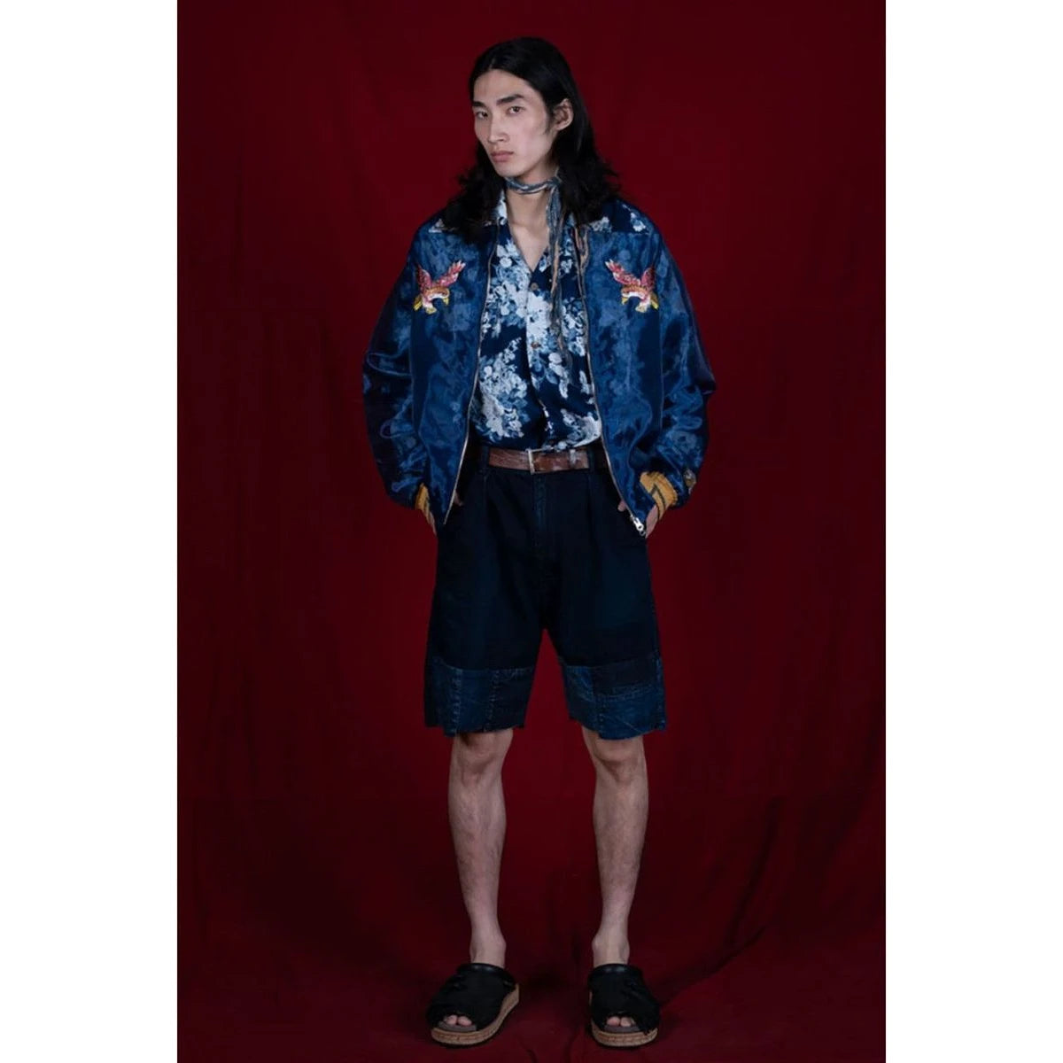 Kapital Sheer Pearl Mosquito Guard Souvenir Jacket (Eagle)