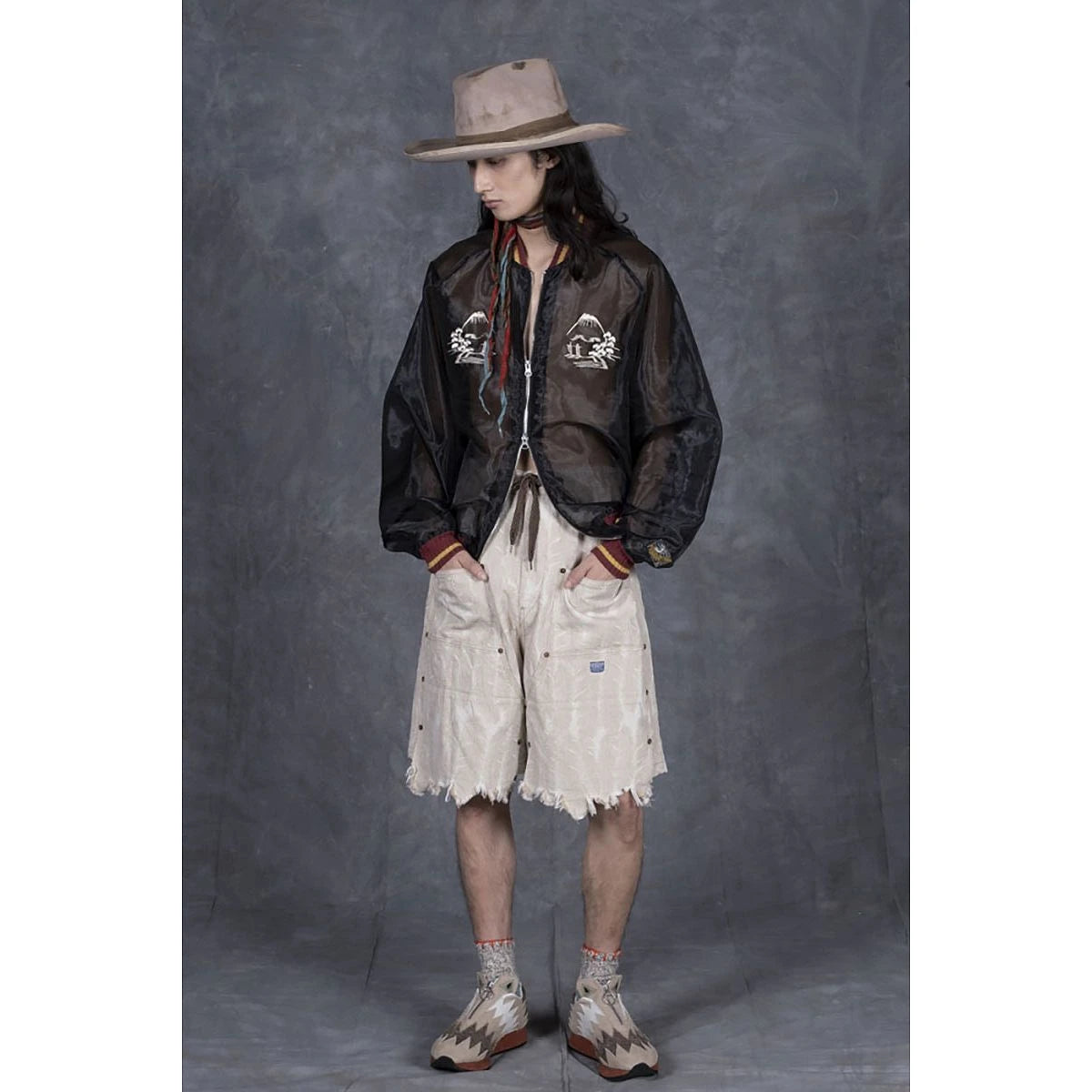 Kapital Sheer Pearl Mosquito Guard Souvenir Jacket (Tiger) | COJP