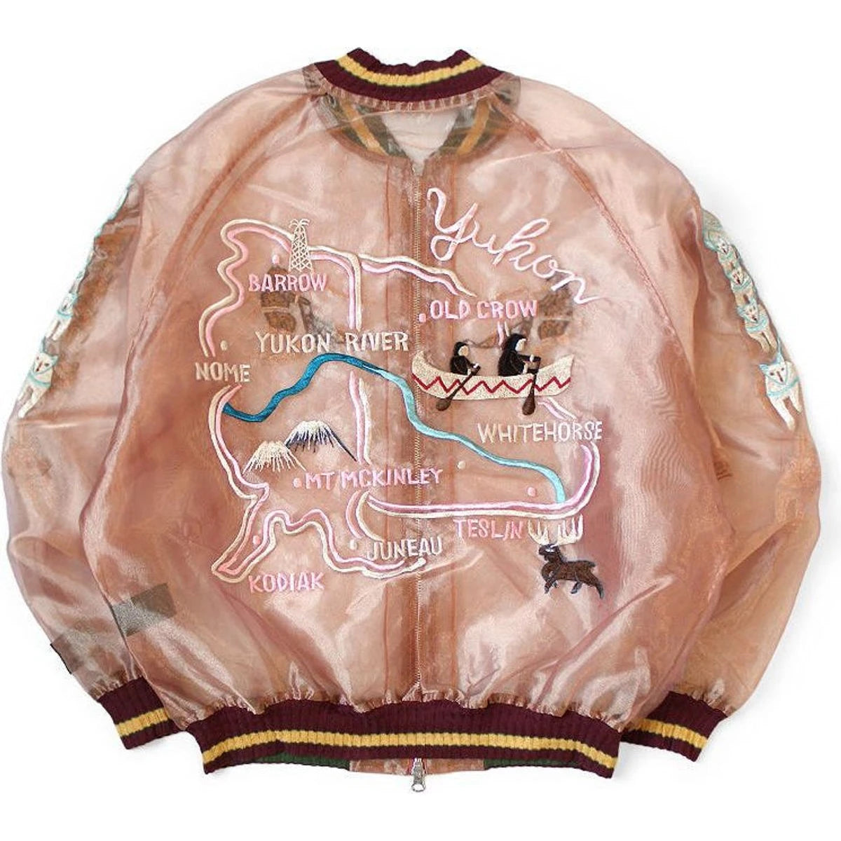 Kapital Sheer Pearl Mosquito Guard Souvenir Jacket (Yukon & Alaska Kapital Sheer Pearl Mosquito Guard Souvenir Jacket (Yukon & Alaska