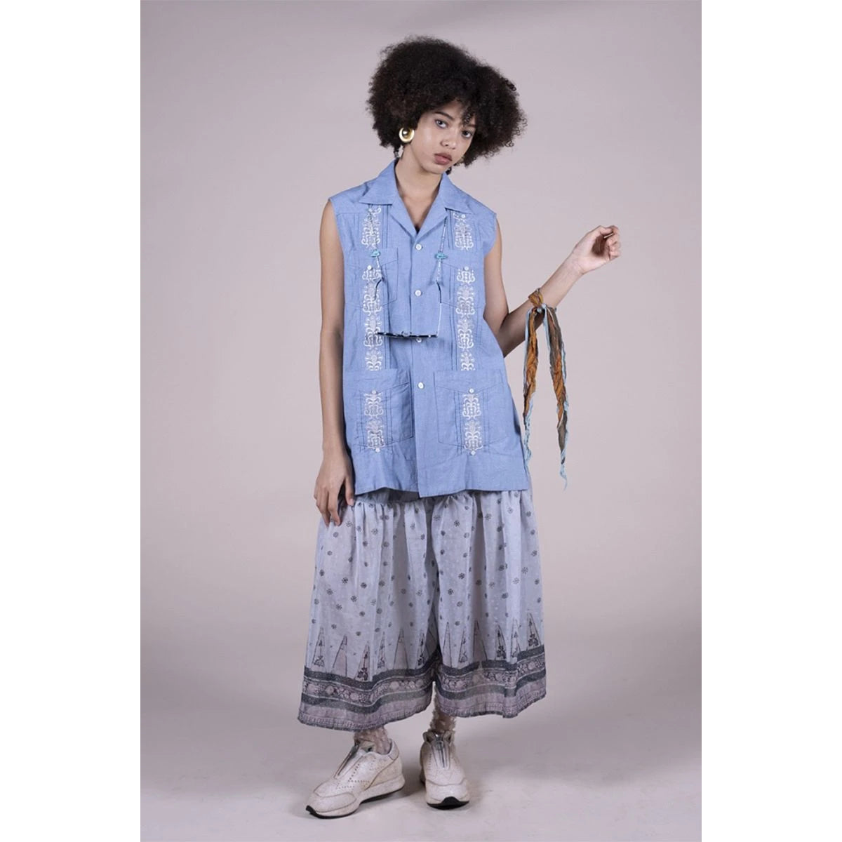 Kapital Sheer Chintz Print Amish Pantsh