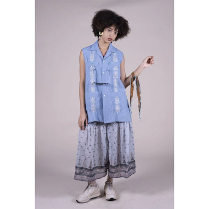 Kapital Sheer Chintz Print Amish Pantsh