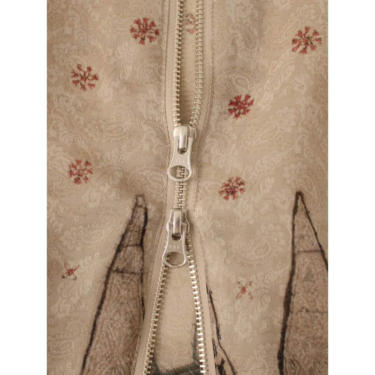 Kapital Sheer Sarasa Print Blouson With Gathered Sleeves