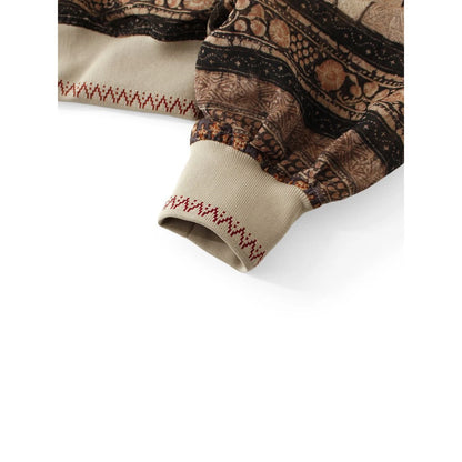 Kapital Sheer Sarasa Print Blouson With Gathered Sleeves