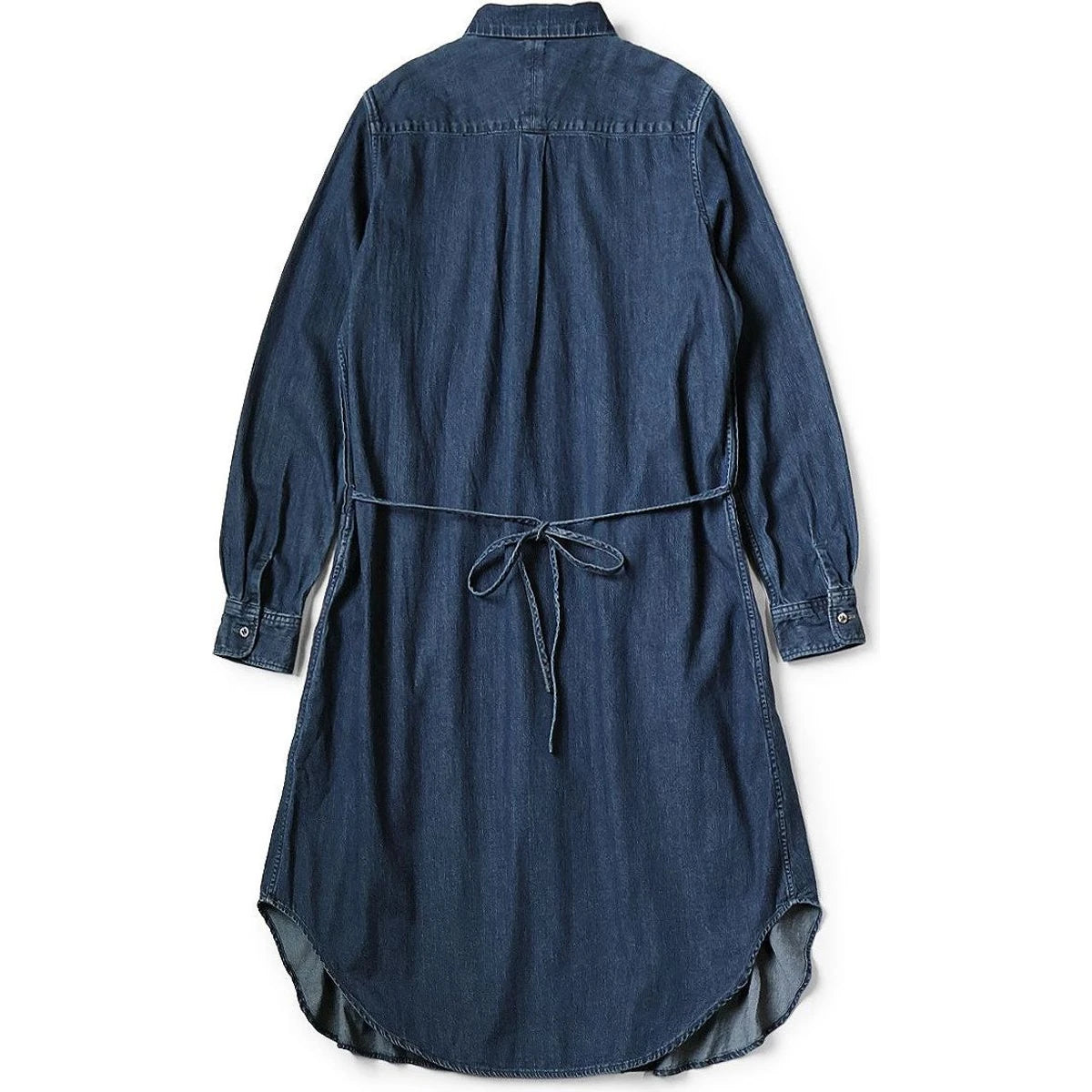 Kapital Shirt Denim Pintucked Shirt Dress