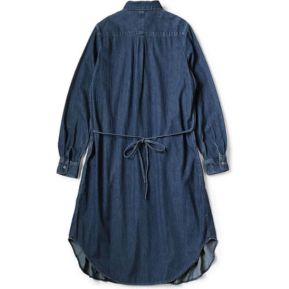 Kapital Shirt Denim Pintucked Shirt Dress