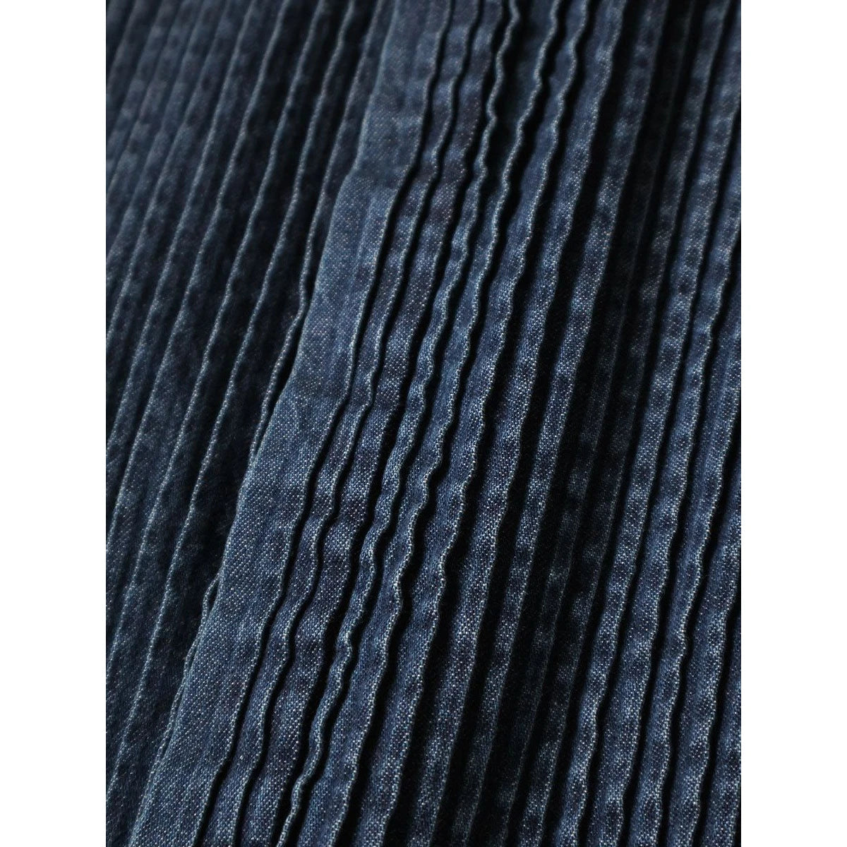 Kapital Shirt Denim Pintucked Shirt Dress