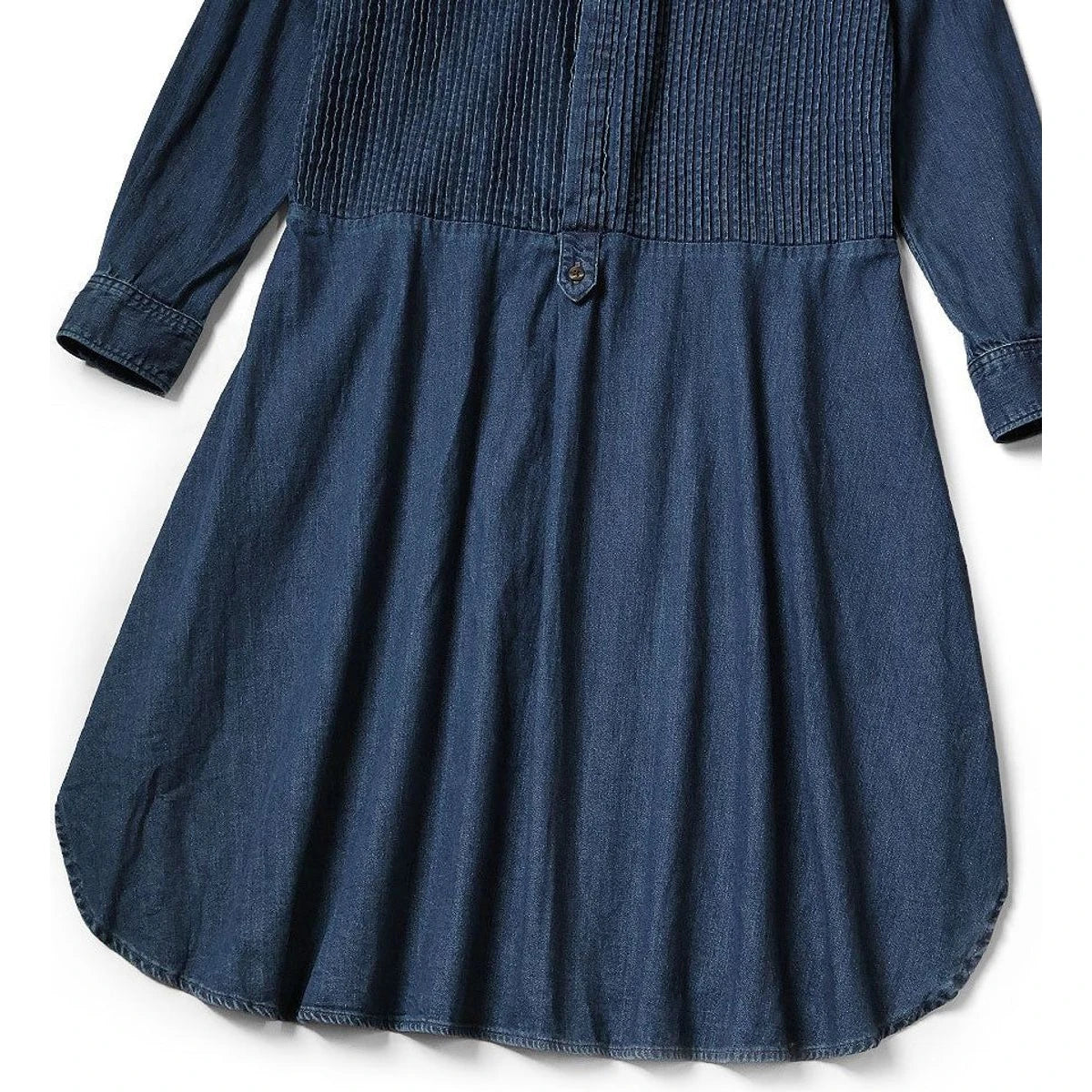 Kapital Shirt Denim Pintucked Shirt Dress