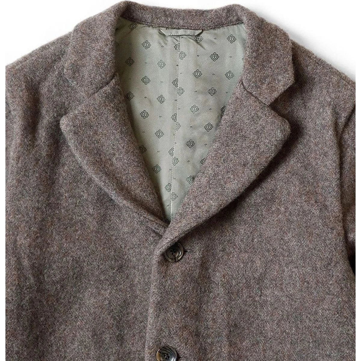 Kapital Shrunken Herringbone Wool Hospital Jacket