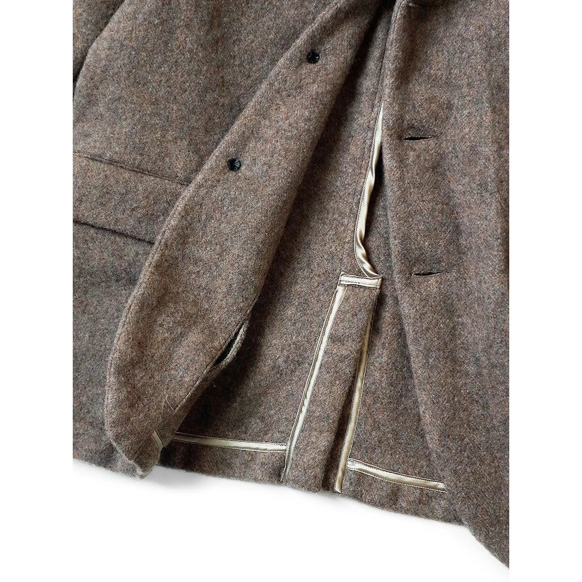 Kapital Shrunken Herringbone Wool Hospital Jacket
