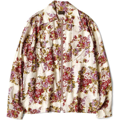 Kapital Silk Rayon Champetre Maria Pattern Drizzler Open Collar Shirt (Long Sleeves)