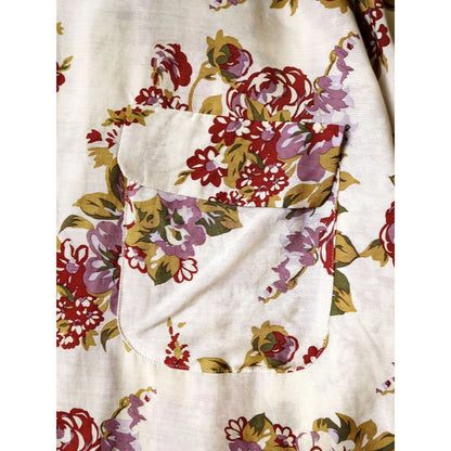 Kapital Silk Rayon Champetre Maria Pattern Drizzler Open Collar Shirt (Long Sleeves)
