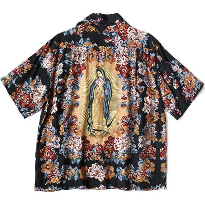 Kapital Silk Rayon Champetre Peckish Maria Button Shirt