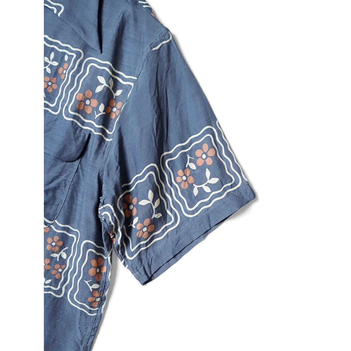 Kapital Silk Rayon Cookie Pattern Rangle Collar Aloha Shirt