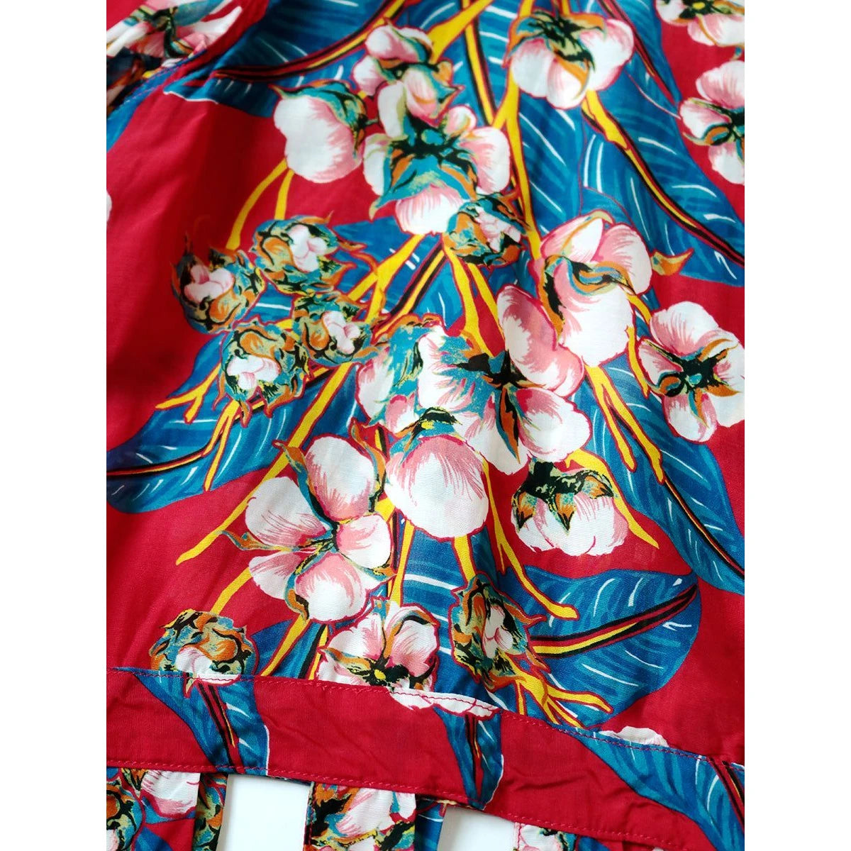 Kapital Silk Rayon Cotton Floral Pattern Wind Pen Aloha Shirt