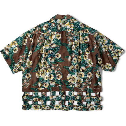 Kapital Silk Rayon Cotton Floral Pattern Wind Pen Aloha Shirt