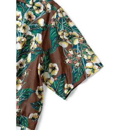 Kapital Silk Rayon Cotton Floral Pattern Wind Pen Aloha Shirt