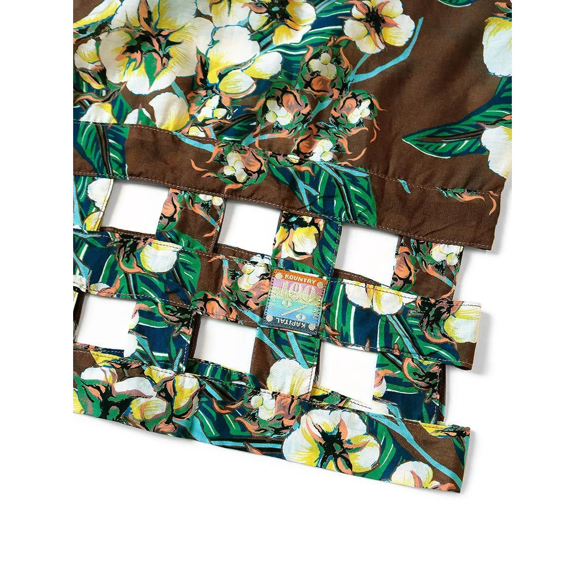 Kapital Silk Rayon Cotton Floral Pattern Wind Pen Aloha Shirt