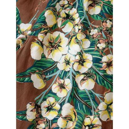 Kapital Silk Rayon Cotton Floral Pattern Wind Pen Aloha Shirt
