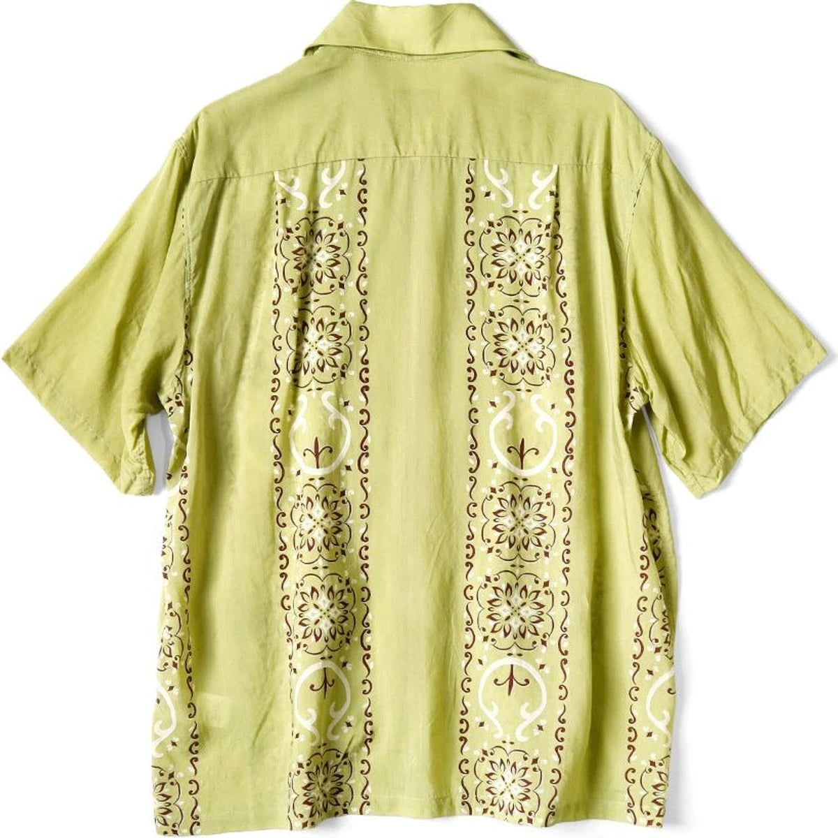 Kapital Silk Rayon Habananaja Pattern Drizzle Cuba Shirt