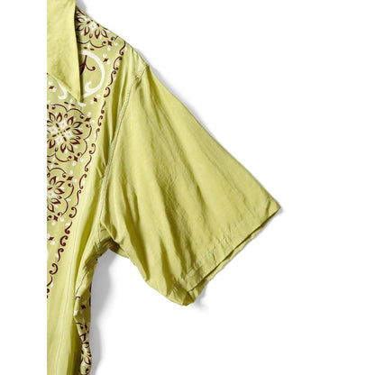 Kapital Silk Rayon Habananaja Pattern Drizzle Cuba Shirt