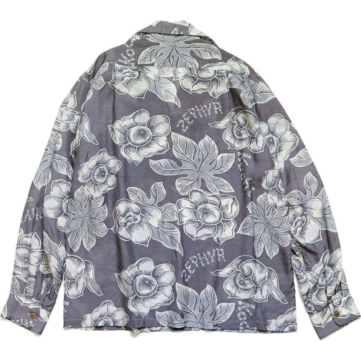 Kapital Silk Rayon Kochi Zephyr Anemone Pt Rangle Collar Open Collar Shirt