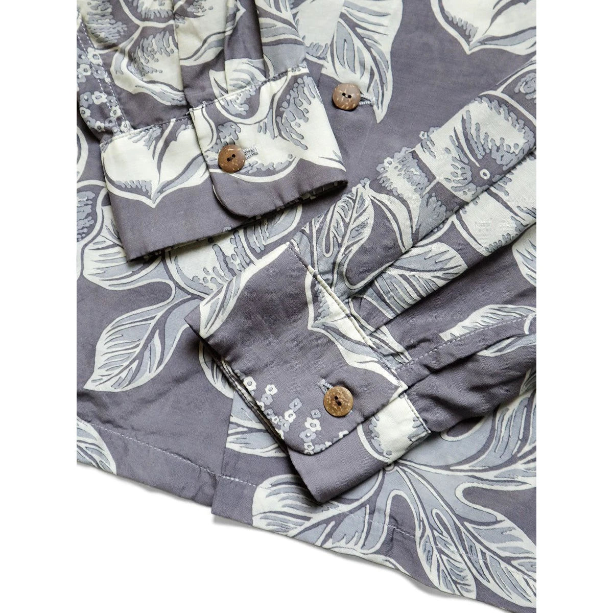 Kapital Silk Rayon Kochi Zephyr Anemone Pt Rangle Collar Open Collar Shirt