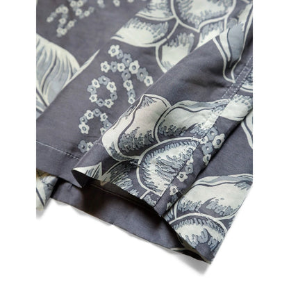Kapital Silk Rayon Kochi Zephyr Anemone Pt Rangle Collar Open Collar Shirt