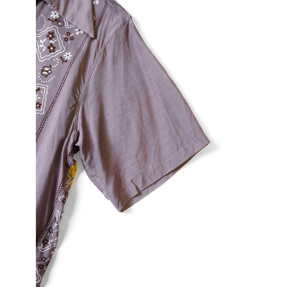 Kapital Silk Rayon Peckish Rainbowy Pattern Wrangle Collar Cuban Shirt (Short Sleeve)