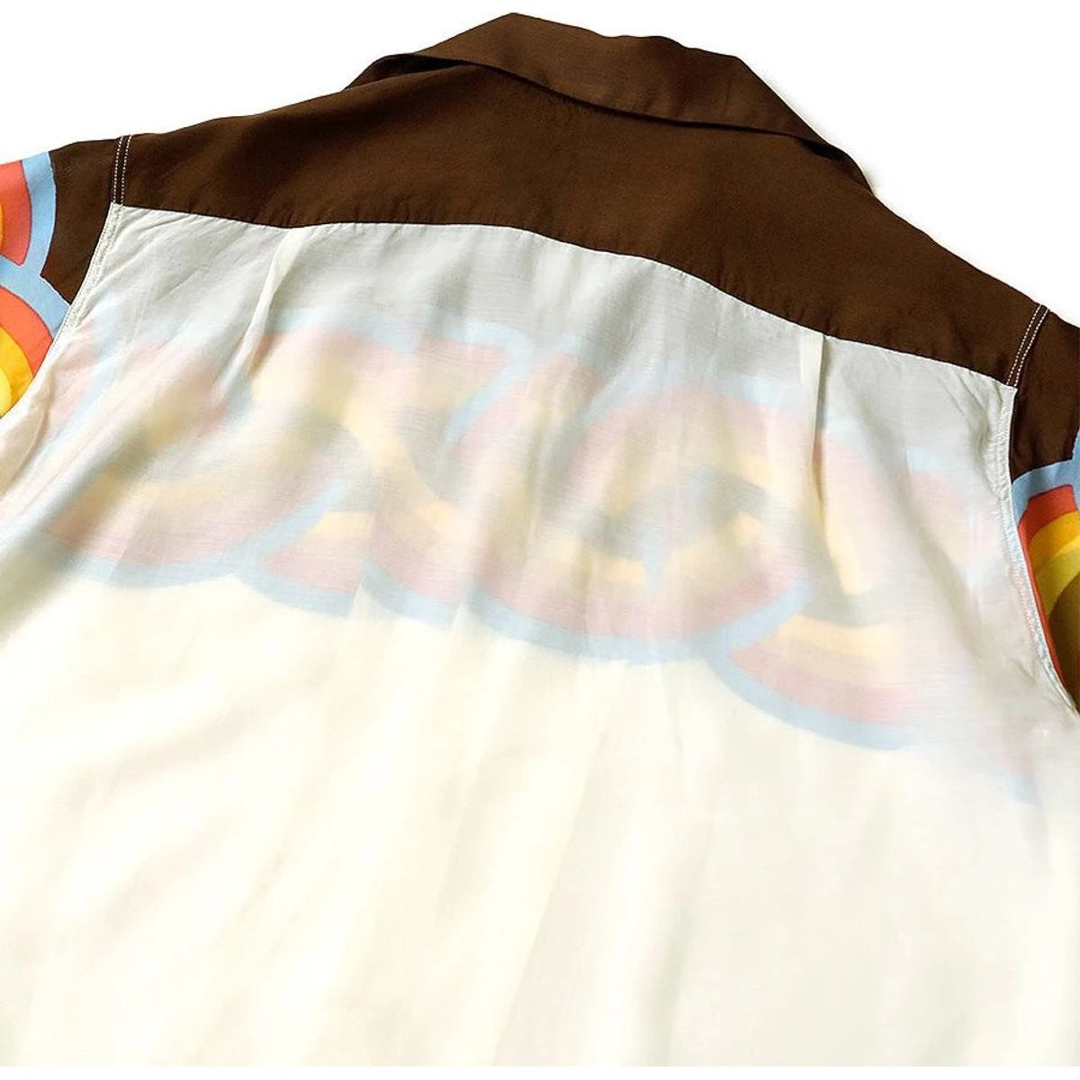 Kapital Silk Rayon Rainbow Pt Rangle Collar Aloha Shirt