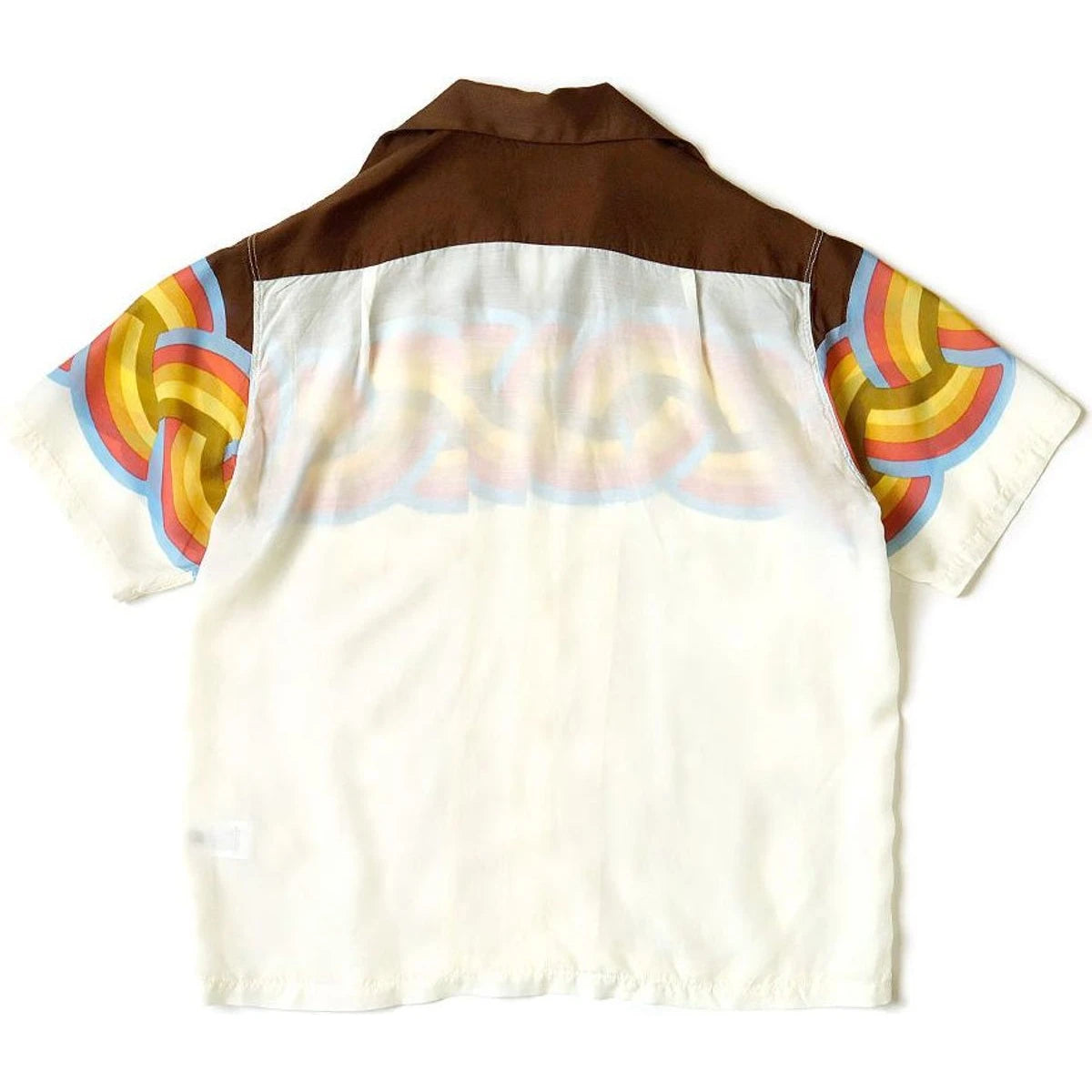 Kapital Silk Rayon Rainbow Pt Rangle Collar Aloha Shirt