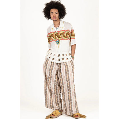 Kapital Silk Rayon Rainbow Pt Wind Pen Aloha Shirt