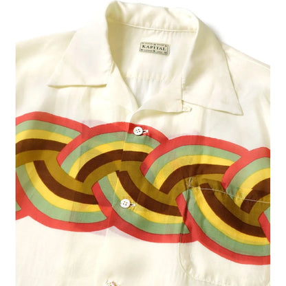 Kapital Silk Rayon Rainbow Pt Wind Pen Aloha Shirt