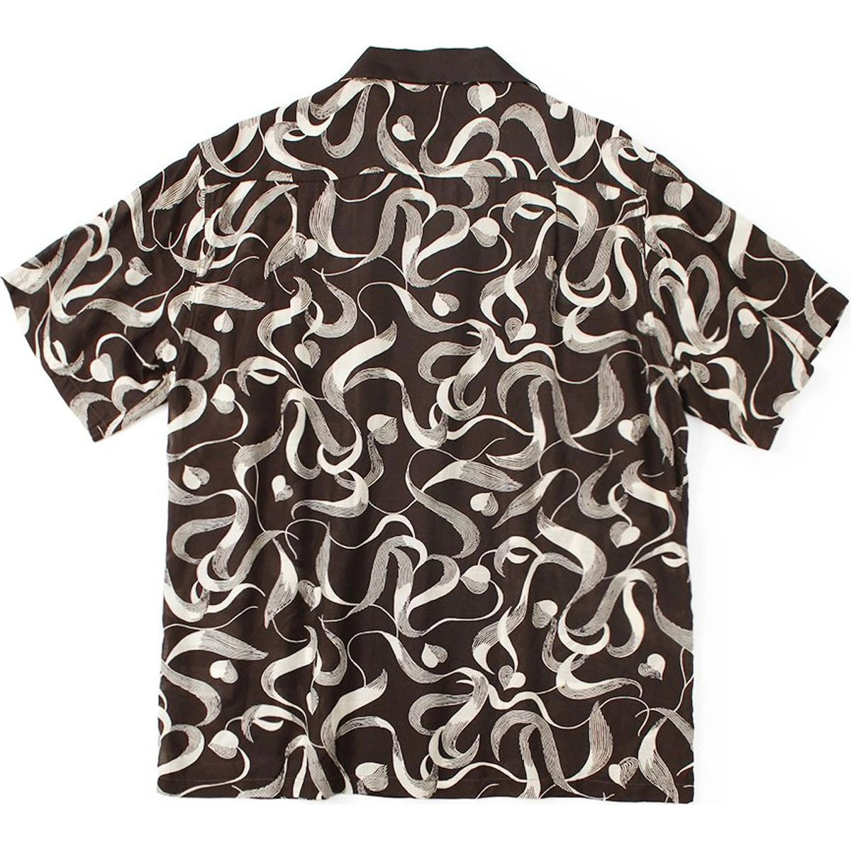 Kapital Silk Rayon Okura Pattern Short Sleeve Open Necked Shirt