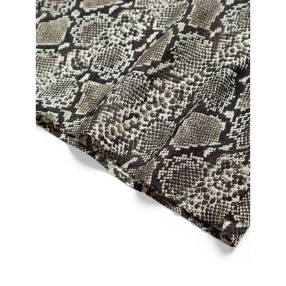 Kapital Silk Rayon Snake Print Rangle Collar Sleeveless Bolero