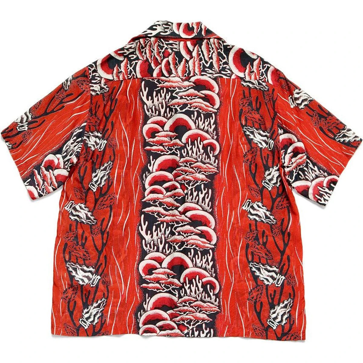 Kapital Silk Rayon Souffle Arrowhead Pt Rangle Collar Aloha Shirt