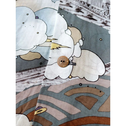Kapital Silk Rayon Tibe-Lympic Train Print Aloha Shirt