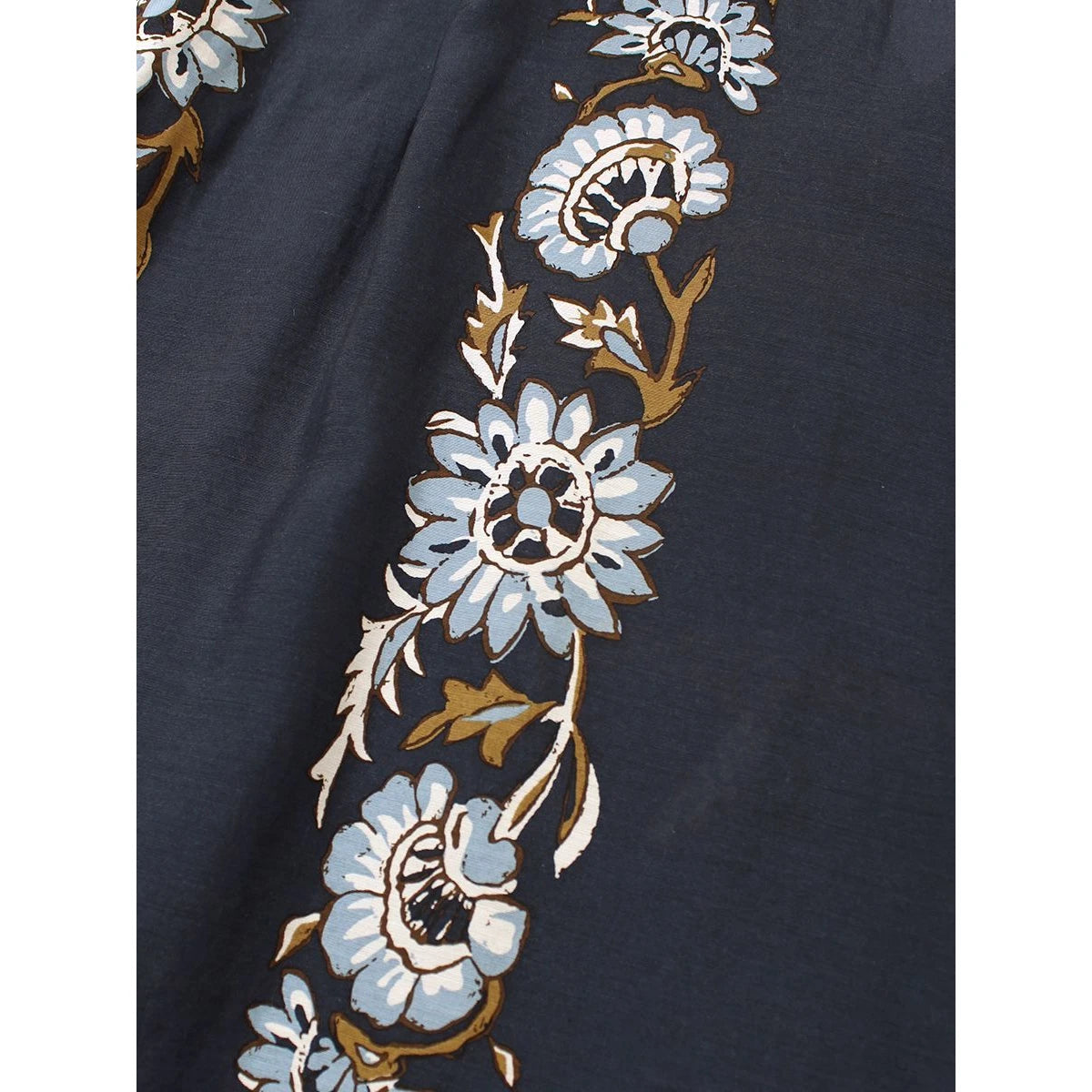 Kapital Silk Rayon Toggle Short Sleeve Open Collar Shirt (Maile Print)