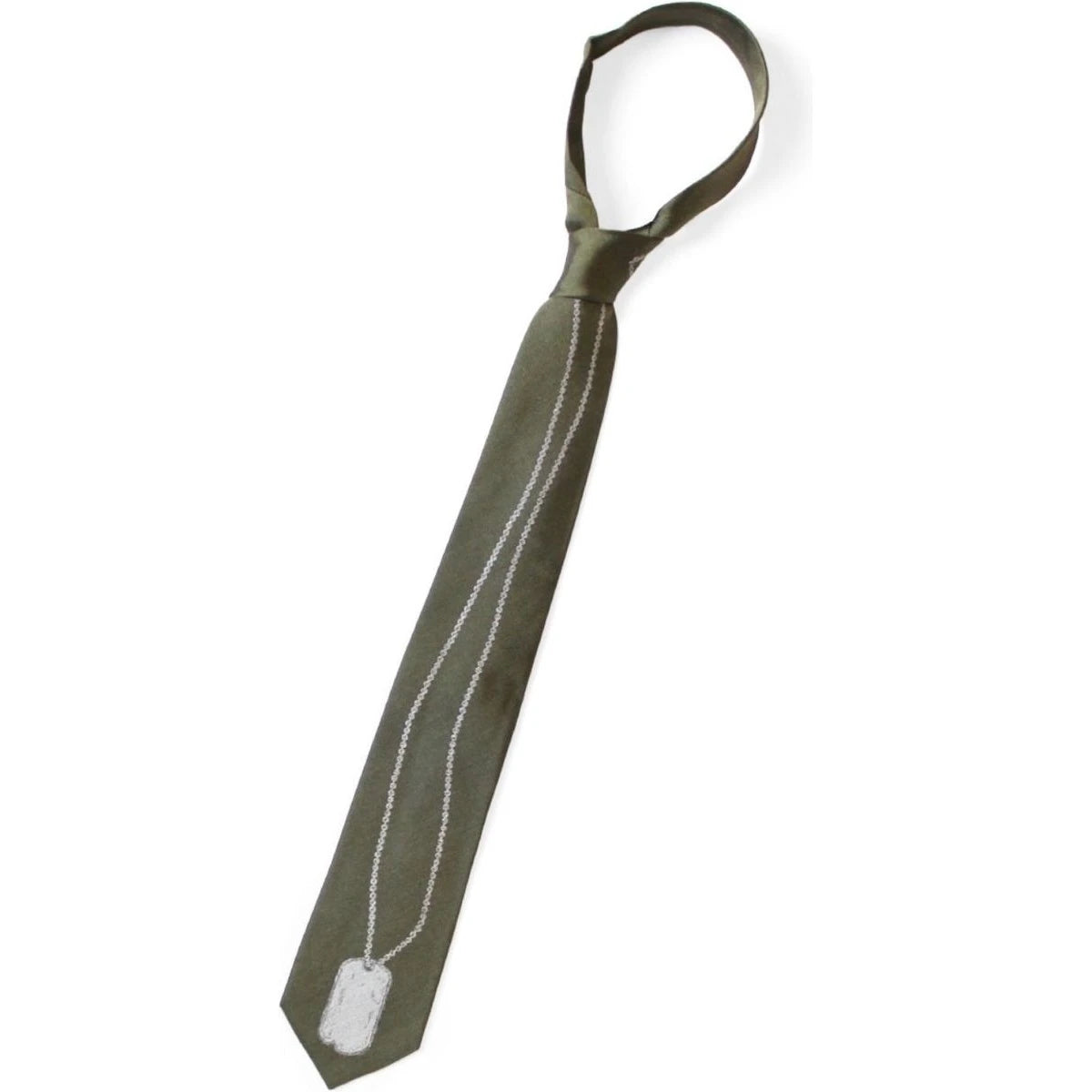 Kapital Silk Twill Dog-Tag Neck Tie