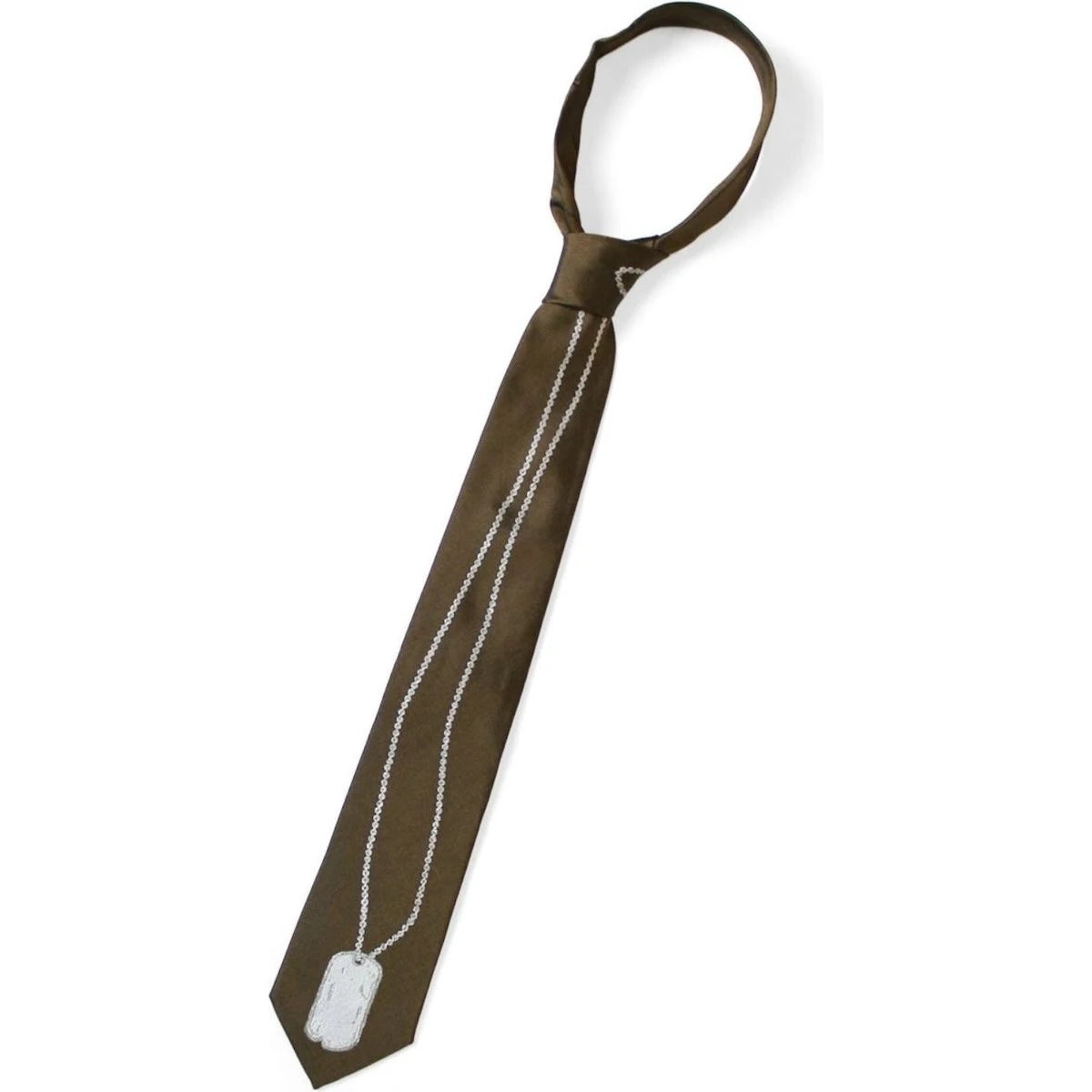 Kapital Silk Twill Dog-Tag Neck Tie